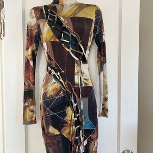 Multicolor Abstract Women jumpsuit